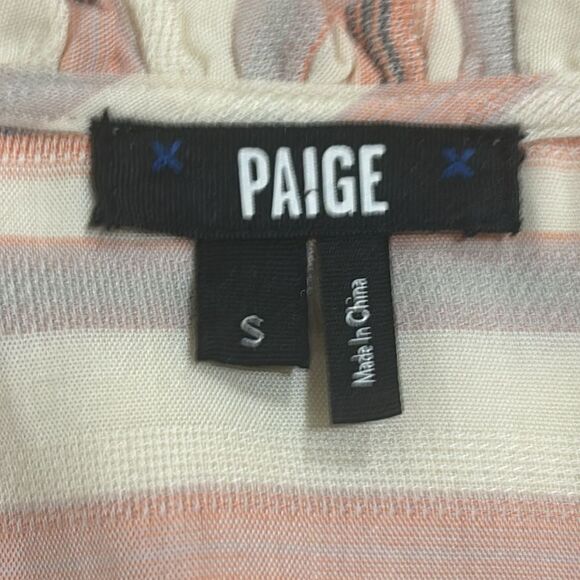 Paige Cristina Striped Mini Dress ~ Ecru / Multi ~ S ~ Revolve - Picture 9 of 13